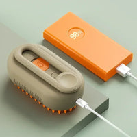 El cepillo cargándose por USB-C con una batería externa