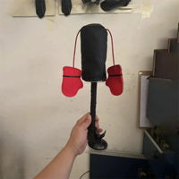 Base con ventosa y varilla flexible del saco de boxeo